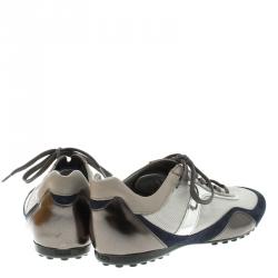 Tod's Tricolor Leather and Suede Sneakers Size 39