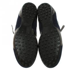 Tod's Tricolor Leather and Suede Sneakers Size 39