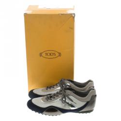 Tod's Tricolor Leather and Suede Sneakers Size 39