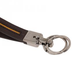 Pre Owned Tod's Brown Leather Valet Keyring