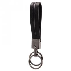 Pre Owned Tod's Black Leather Valet Keyring