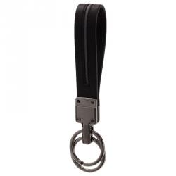 Pre Owned Tod's Black Leather Valet Keyring