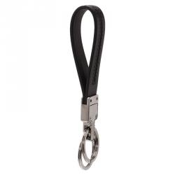 Pre Owned Tod's Black Leather Valet Keyring