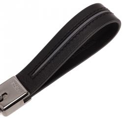 Pre Owned Tod's Black Leather Valet Keyring