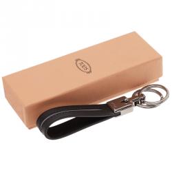 Pre Owned Tod's Black Leather Valet Keyring