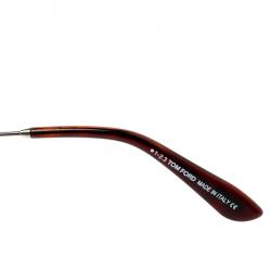 Pre Owned Tom Ford Brown TF 338 Colin Aviator Sunglasses 