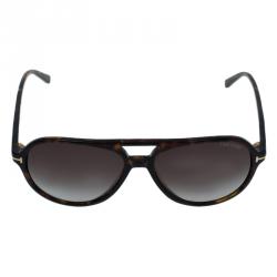 Pre Owned Tom Ford Brown Jared Aviator Sunglasses