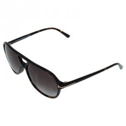 Pre Owned Tom Ford Brown Jared Aviator Sunglasses