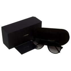 Pre Owned Tom Ford Brown Jared Aviator Sunglasses