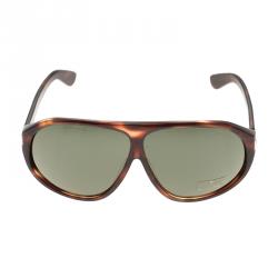 Pre Owned Tom Ford Brown Nicolo Tortoise Frame Sunglasses
