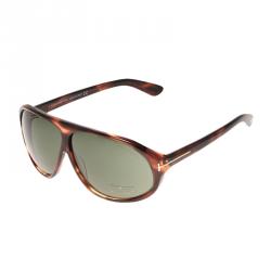 Pre Owned Tom Ford Brown Nicolo Tortoise Frame Sunglasses