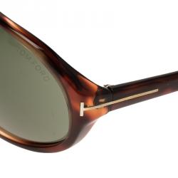 Pre Owned Tom Ford Brown Nicolo Tortoise Frame Sunglasses