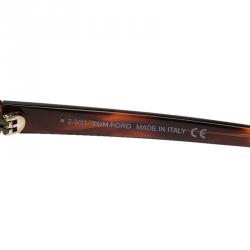 Pre Owned Tom Ford Brown Nicolo Tortoise Frame Sunglasses