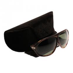 Pre Owned Tom Ford Brown Nicolo Tortoise Frame Sunglasses