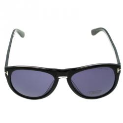 Pre Owned Tom Ford Dark Grey TF347 Kurt Aviator Sunglasses