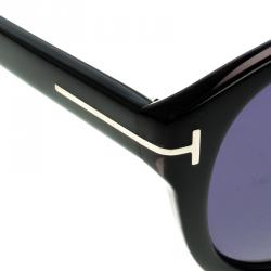 Pre Owned Tom Ford Dark Grey TF347 Kurt Aviator Sunglasses