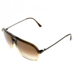Pre Owned Tom Ford Brown TF 333 Damian Sunglasses