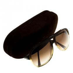 Pre Owned Tom Ford Brown TF 333 Damian Sunglasses