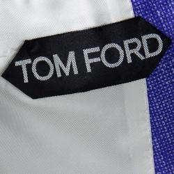 Pre Owned Tom Ford Two Tone Linen Regular Fit Blazer L