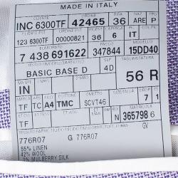 مملوكة مسبقًا Tom Ford Men's Lavender Wool Blend Blazer XL