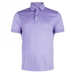 Pre Owned Tom Ford Men's Purple Polo Shirt M