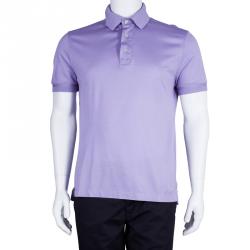 Pre Owned Tom Ford Men's Purple Polo Shirt M