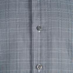 Pre Owned Tom Ford Grey Glen Plaid Checked Cotton Shirt L