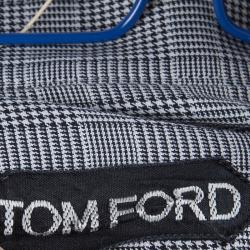 Pre Owned Tom Ford Grey Glen Plaid Checked Cotton Shirt L