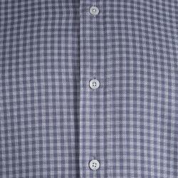 Pre Owned Tom Ford Grey Checked Long Sleeve Button Front Cotton Shirt L