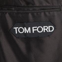 Tom Ford Dark Brown Wool Pant Suit L