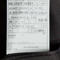 Tom Ford Dark Brown Wool Pant Suit L