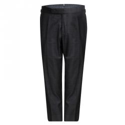 Tom Ford Grey Wool Checked Regular Fit Suit M