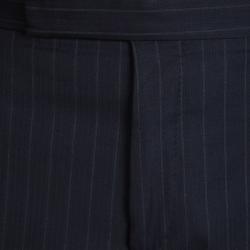 Tom Ford Navy Blue Striped Regular Fit Wool Suit M
