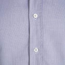 Pre Owned Tom Ford Purple Textured Cotton Long Sleeve Button Front Shirt M