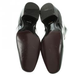 Tom Ford Black Patent Leather Gianni Evening Lace Up Oxfords Size 42