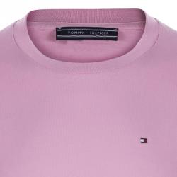 Pre Owned Tommy Hilfiger Pink Logo Crew Neck Tshirt XL