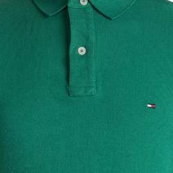 Tommy Hilfiger Green Short Sleeve Polo T-Shirt M