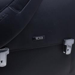 Pre Owned Tumi Black Leather Formula T Compartment Bag