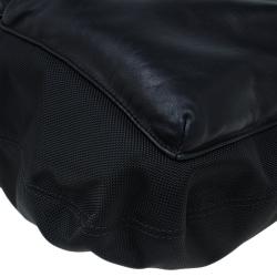 Pre Owned Tumi Black Nylon and Leather Santa Monica Whitfield Helmet Tote