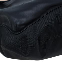 Pre Owned Tumi Black Nylon and Leather Santa Monica Whitfield Helmet Tote