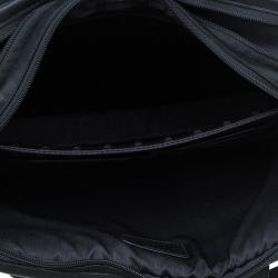 Pre Owned Tumi Black Leather Alpha Slim Portfolio Laptop Bag