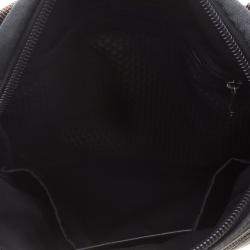 Tumi Grey/Brown Canvas and Leather Alpha Bravo Annapolis Messenger Bag