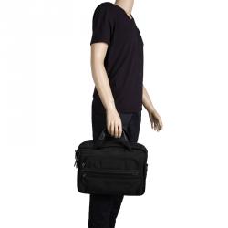 Tumi Black Nylon Expandable Portfolio Alpha Laptop Bag