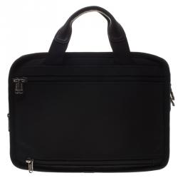 Tumi Black Nylon Expandable Portfolio Alpha Laptop Bag