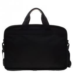 Tumi Black Nylon Alpha T-Pass Expandable Laptop Briefcase