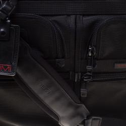 Tumi Black Nylon Alpha T-Pass Expandable Laptop Briefcase