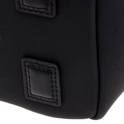 Pre Owned Tumi Black Quilted Fabric Lehigh Foldover Backpack