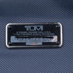 Tumi Black Leather Formula T Compartment Bag with Outer Compartment 