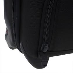 Pre Owned Tumi Black Canvas Alpha Compact Wheeled Brief Trolley