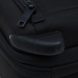 Pre Owned Tumi Black Canvas Alpha Compact Wheeled Brief Trolley